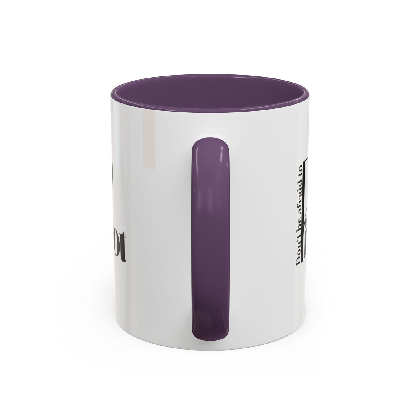 Don't Be Afraid to Pivot Accent Coffee Mug — Inspirational Office Gift (11/15 oz)