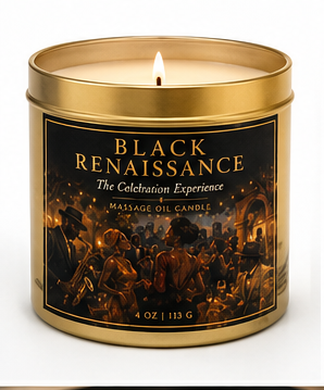 Black Renaissance Massage Oil Candle