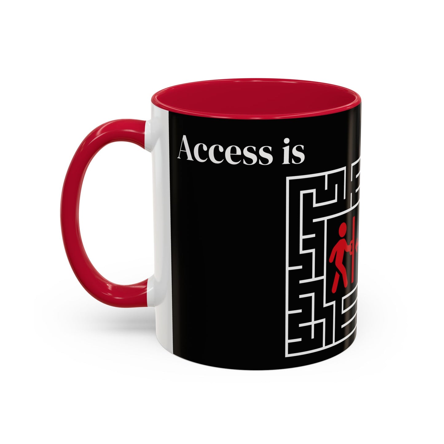 Strategy Maze Coffee Mug — 'The Strategy' Black Ceramic Mug (11oz/15oz)