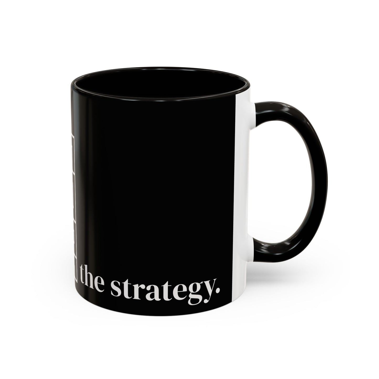 Strategy Maze Coffee Mug — 'The Strategy' Black Ceramic Mug (11oz/15oz)