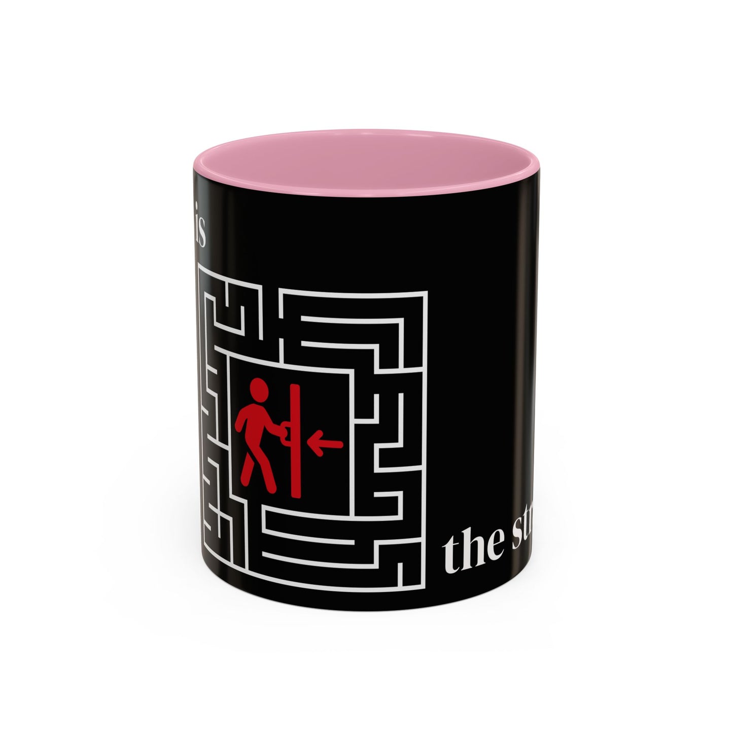 Strategy Maze Coffee Mug — 'The Strategy' Black Ceramic Mug (11oz/15oz)