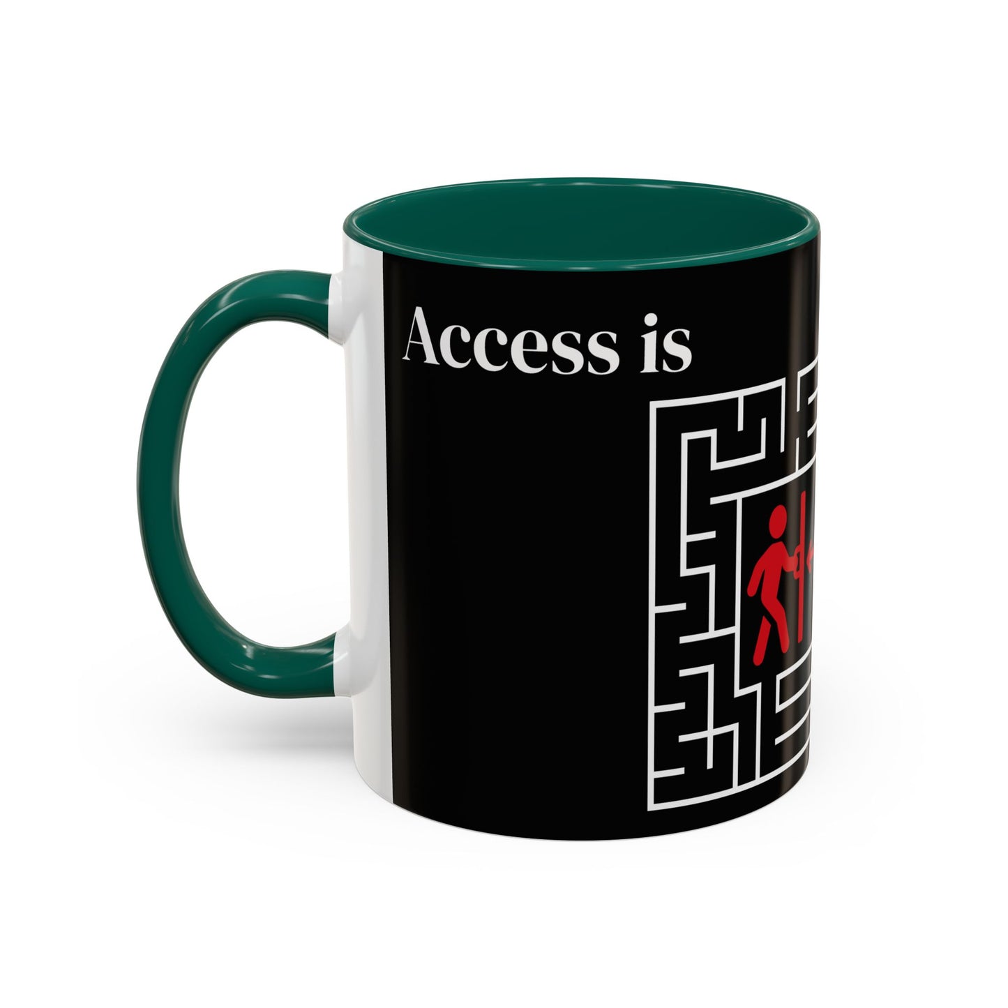 Strategy Maze Coffee Mug — 'The Strategy' Black Ceramic Mug (11oz/15oz)