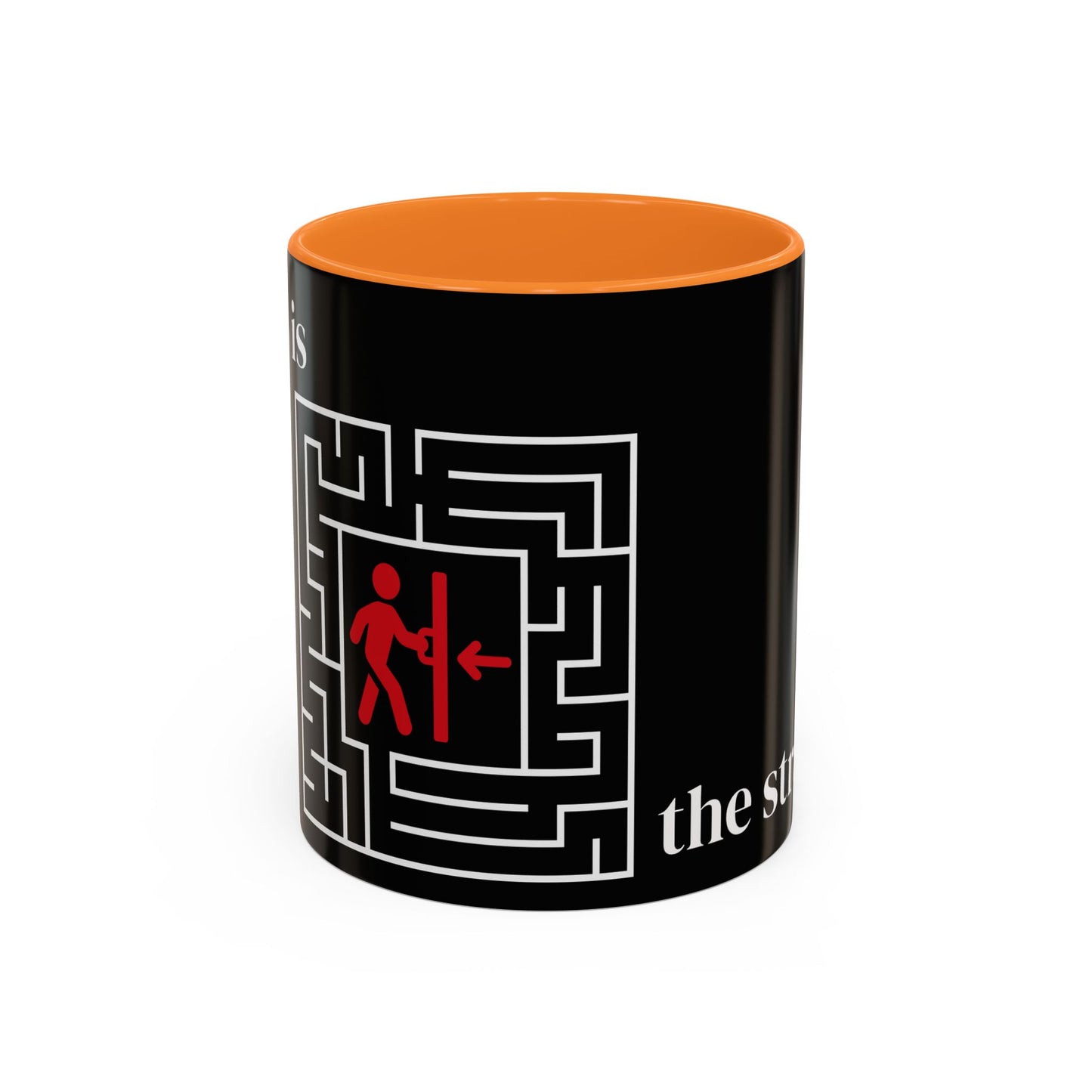 Strategy Maze Coffee Mug — 'The Strategy' Black Ceramic Mug (11oz/15oz)