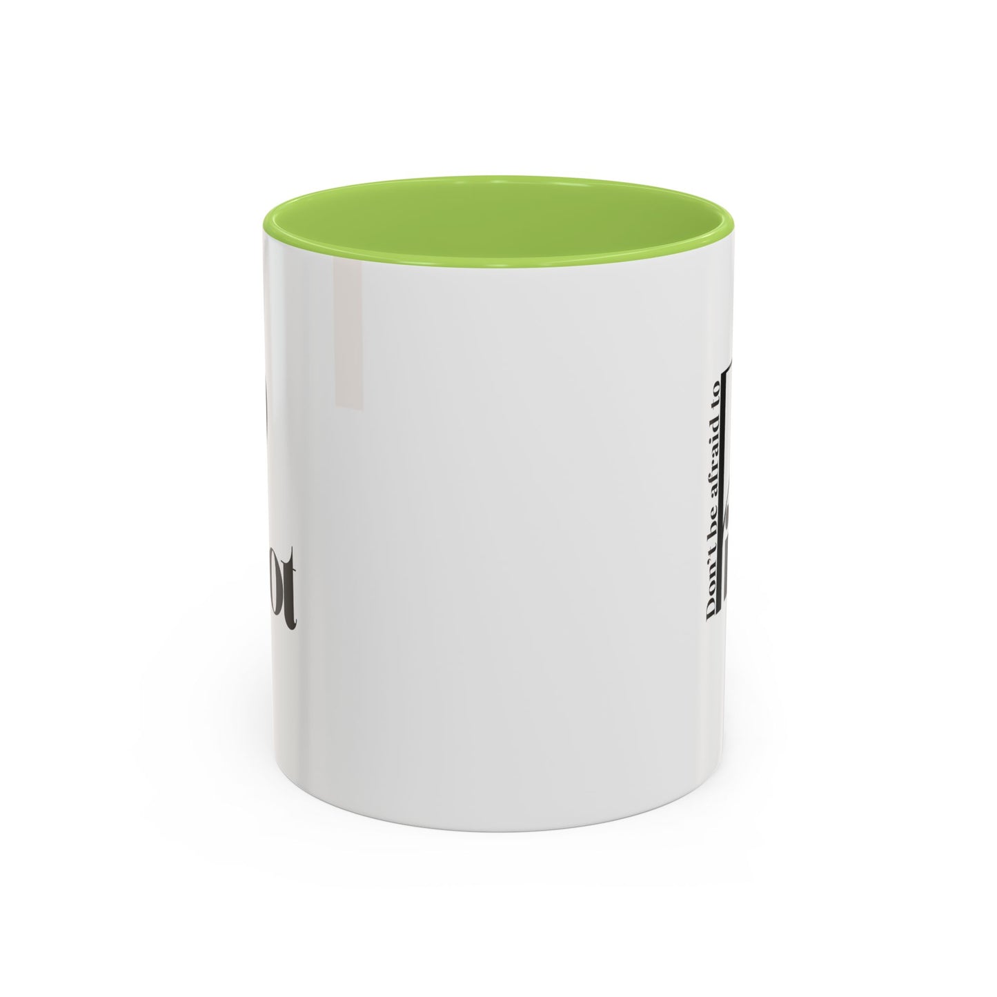 Don't Be Afraid to Pivot Accent Coffee Mug — Inspirational Office Gift (11/15 oz)