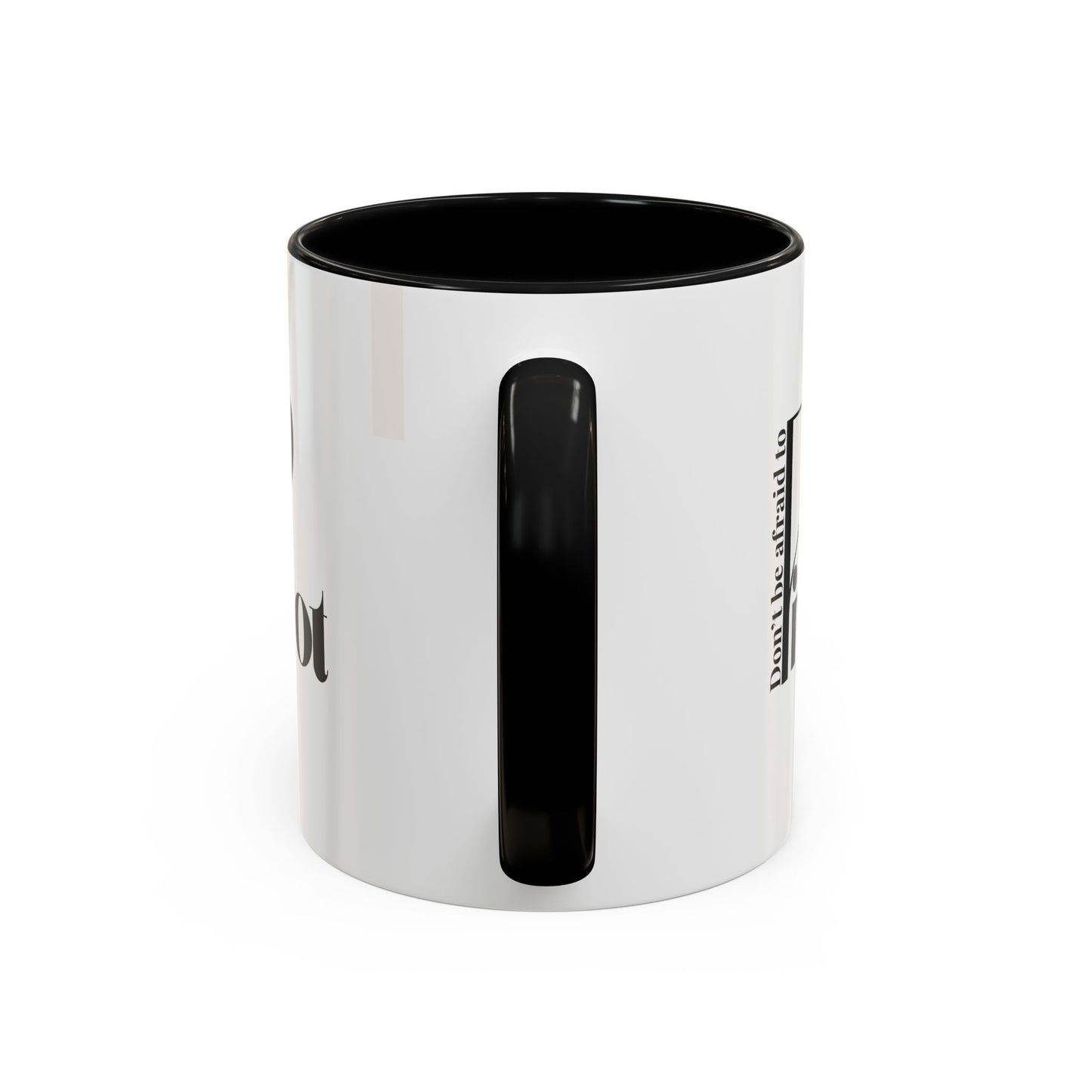 Don't Be Afraid to Pivot Accent Coffee Mug — Inspirational Office Gift (11/15 oz)