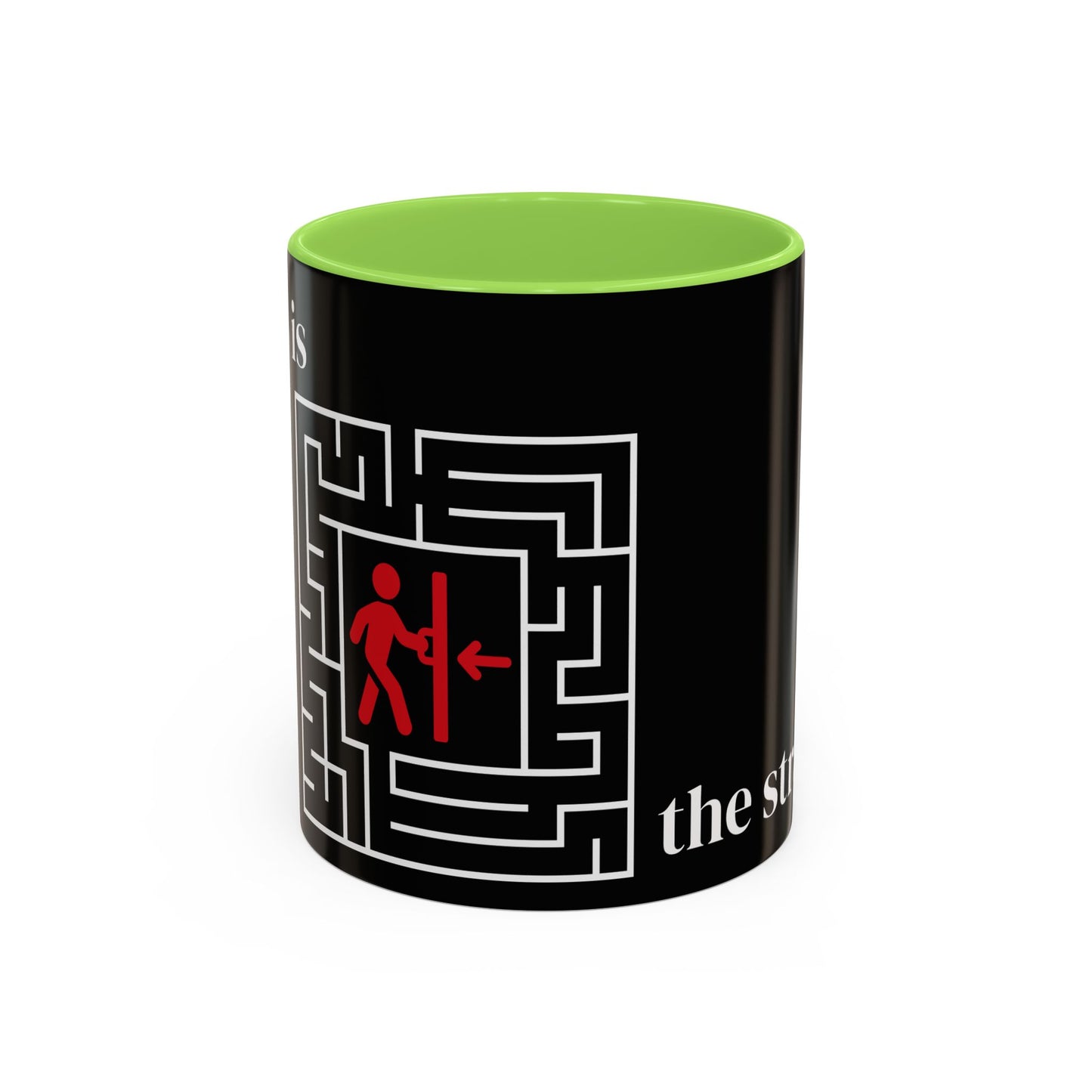 Strategy Maze Coffee Mug — 'The Strategy' Black Ceramic Mug (11oz/15oz)