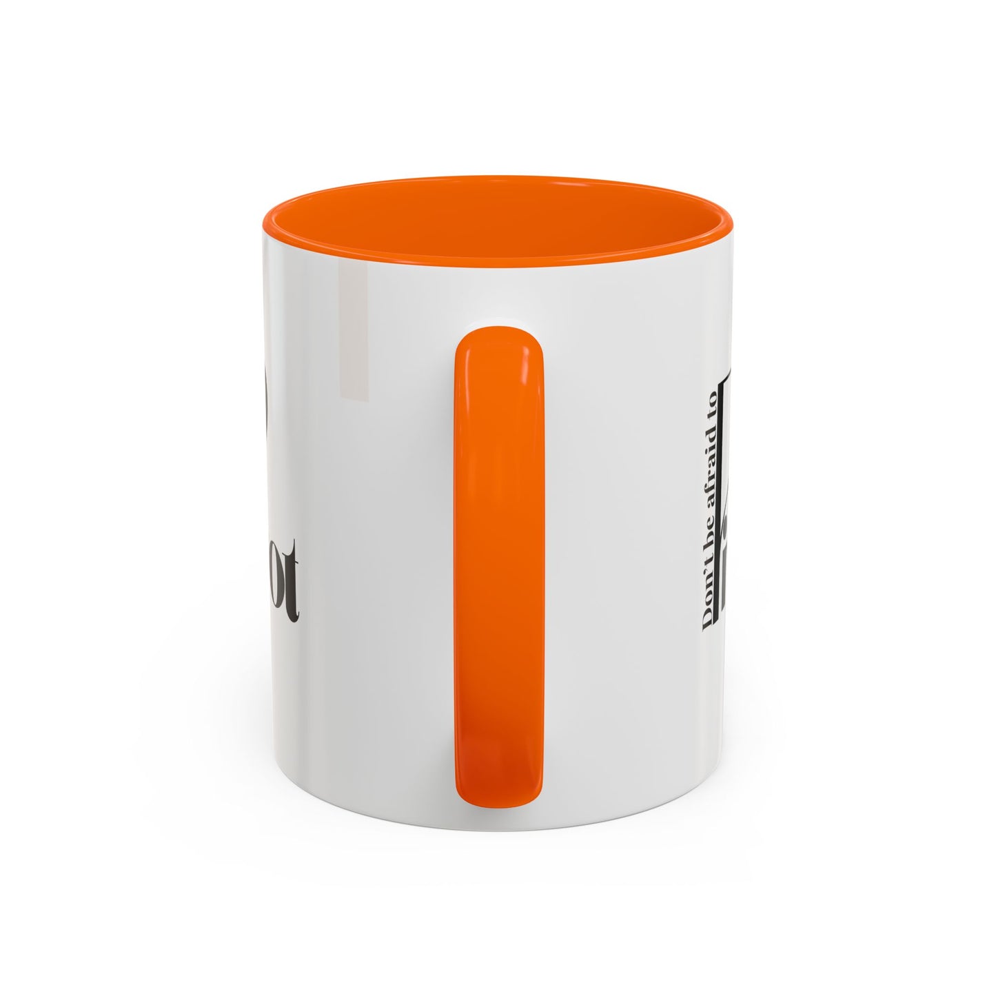 Don't Be Afraid to Pivot Accent Coffee Mug — Inspirational Office Gift (11/15 oz)