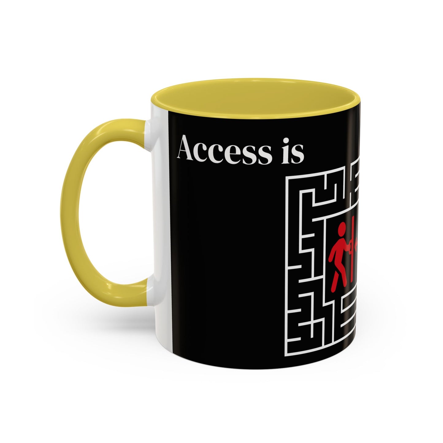 Strategy Maze Coffee Mug — 'The Strategy' Black Ceramic Mug (11oz/15oz)
