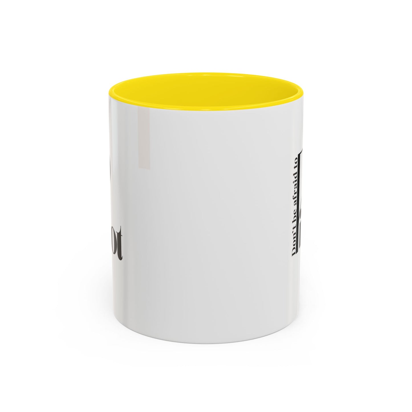 Don't Be Afraid to Pivot Accent Coffee Mug — Inspirational Office Gift (11/15 oz)