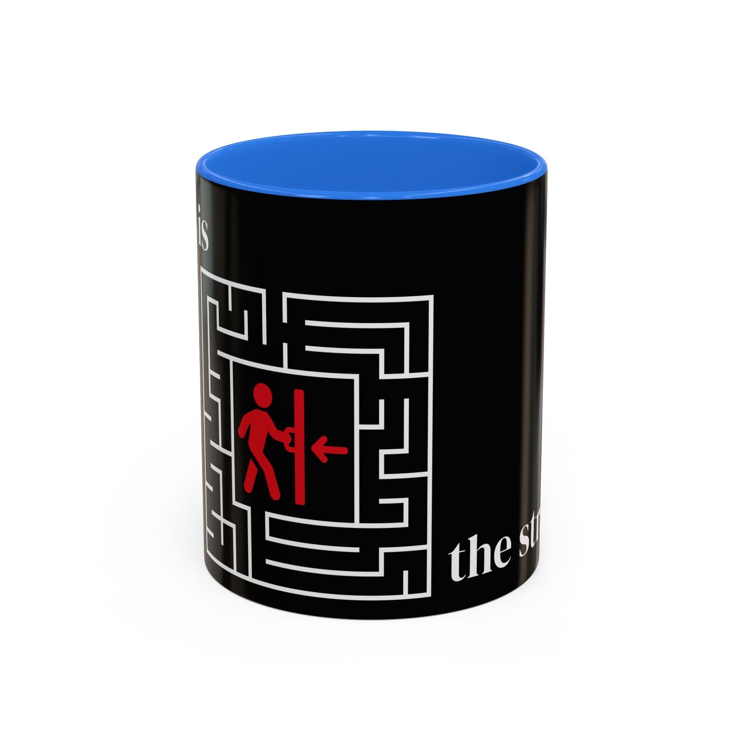 Strategy Maze Coffee Mug — 'The Strategy' Black Ceramic Mug (11oz/15oz)