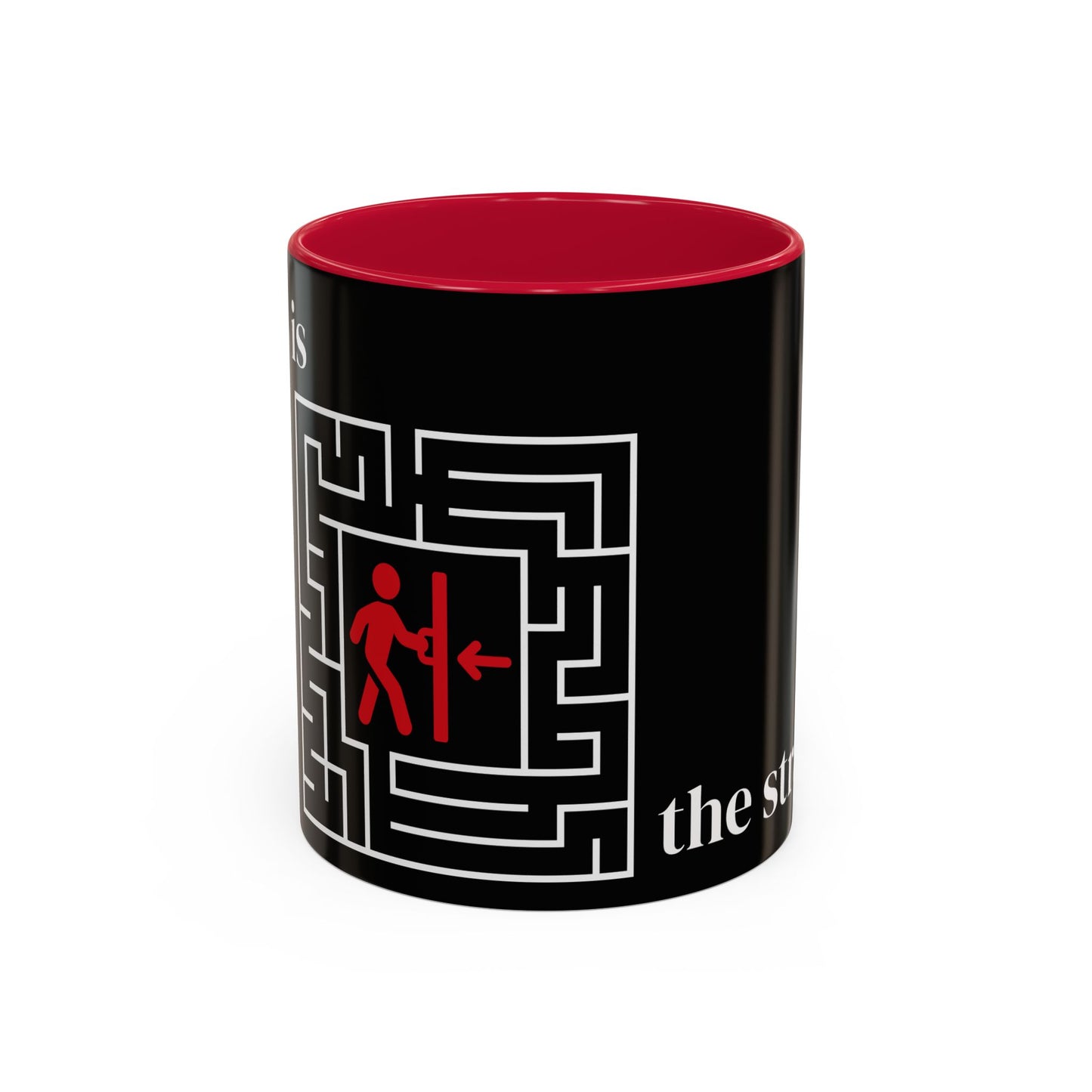 Strategy Maze Coffee Mug — 'The Strategy' Black Ceramic Mug (11oz/15oz)