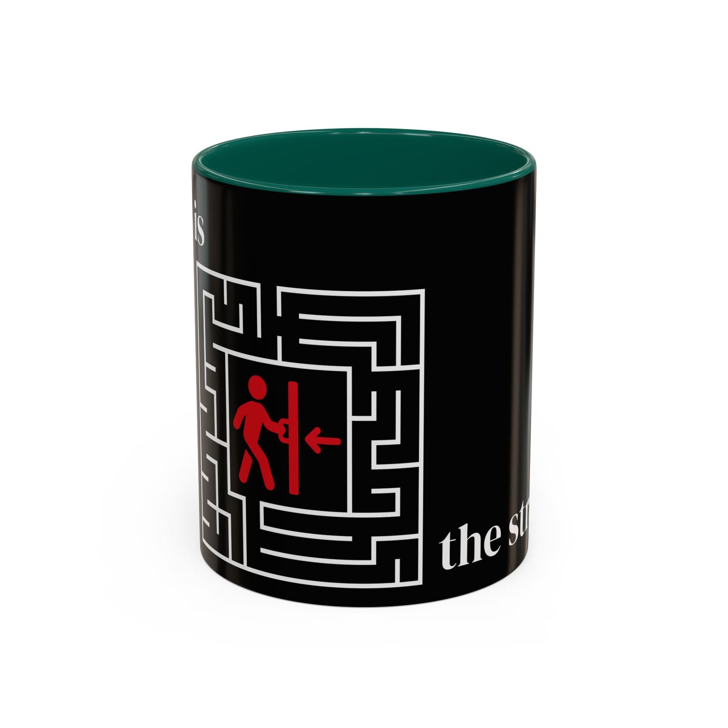 Strategy Maze Coffee Mug — 'The Strategy' Black Ceramic Mug (11oz/15oz)
