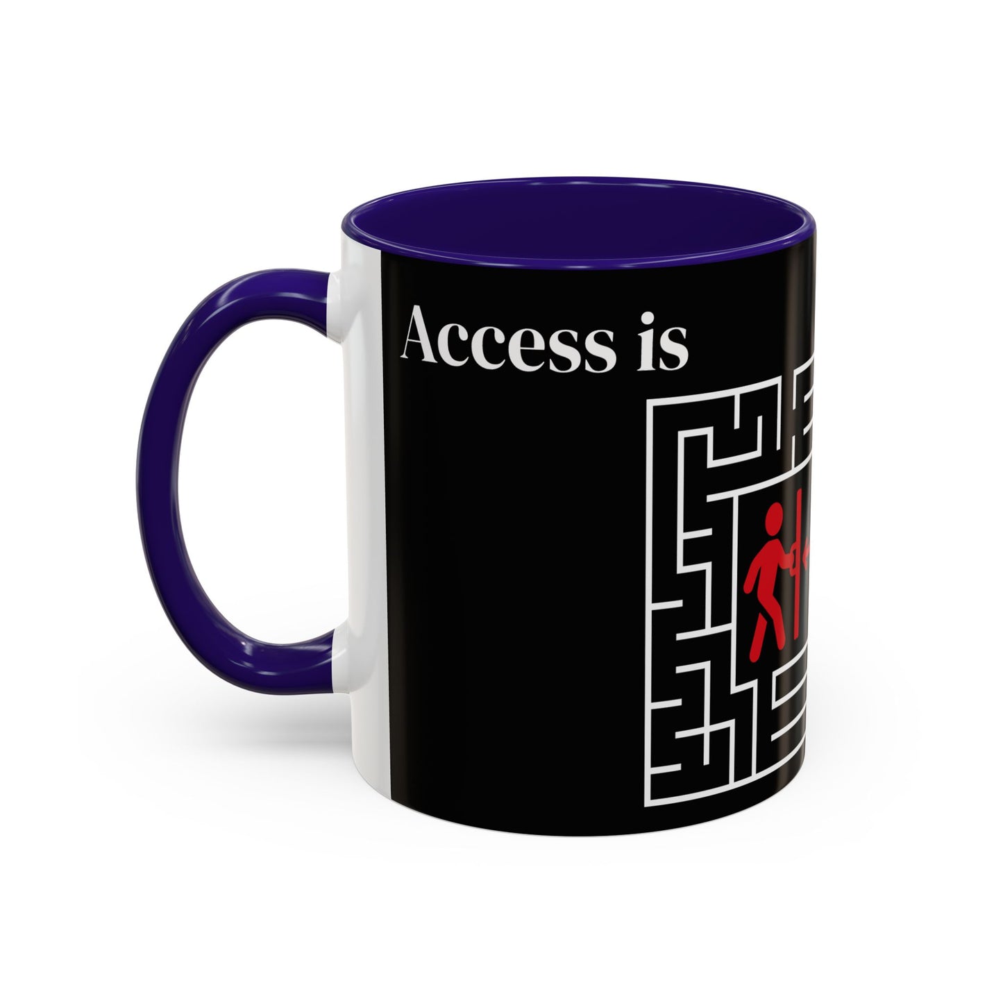 Strategy Maze Coffee Mug — 'The Strategy' Black Ceramic Mug (11oz/15oz)