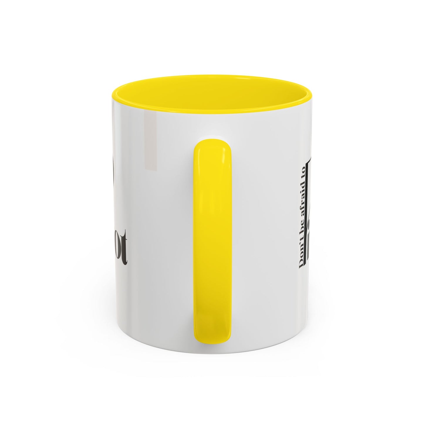Don't Be Afraid to Pivot Accent Coffee Mug — Inspirational Office Gift (11/15 oz)