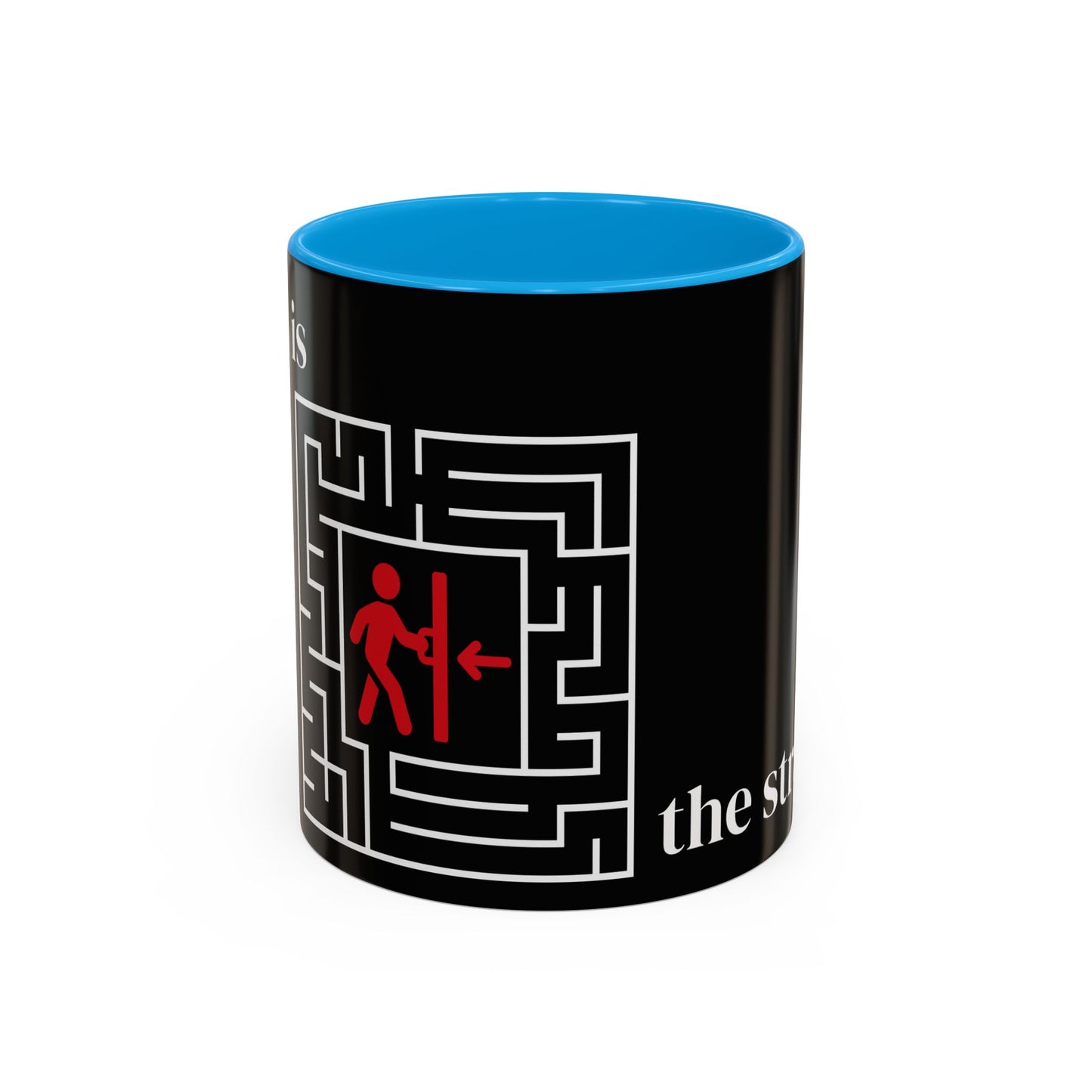 Strategy Maze Coffee Mug — 'The Strategy' Black Ceramic Mug (11oz/15oz)
