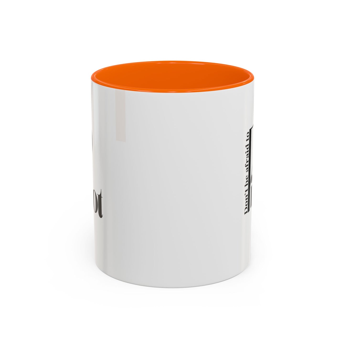 Don't Be Afraid to Pivot Accent Coffee Mug — Inspirational Office Gift (11/15 oz)