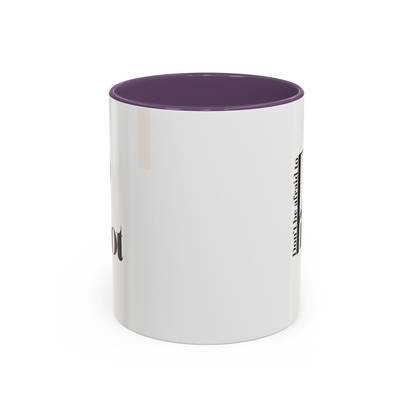 Don't Be Afraid to Pivot Accent Coffee Mug — Inspirational Office Gift (11/15 oz)