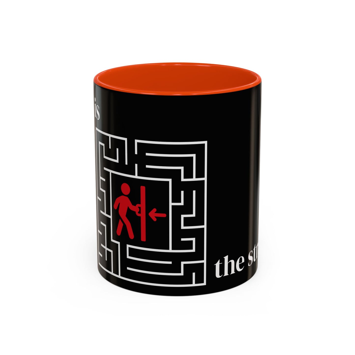 Strategy Maze Coffee Mug — 'The Strategy' Black Ceramic Mug (11oz/15oz)