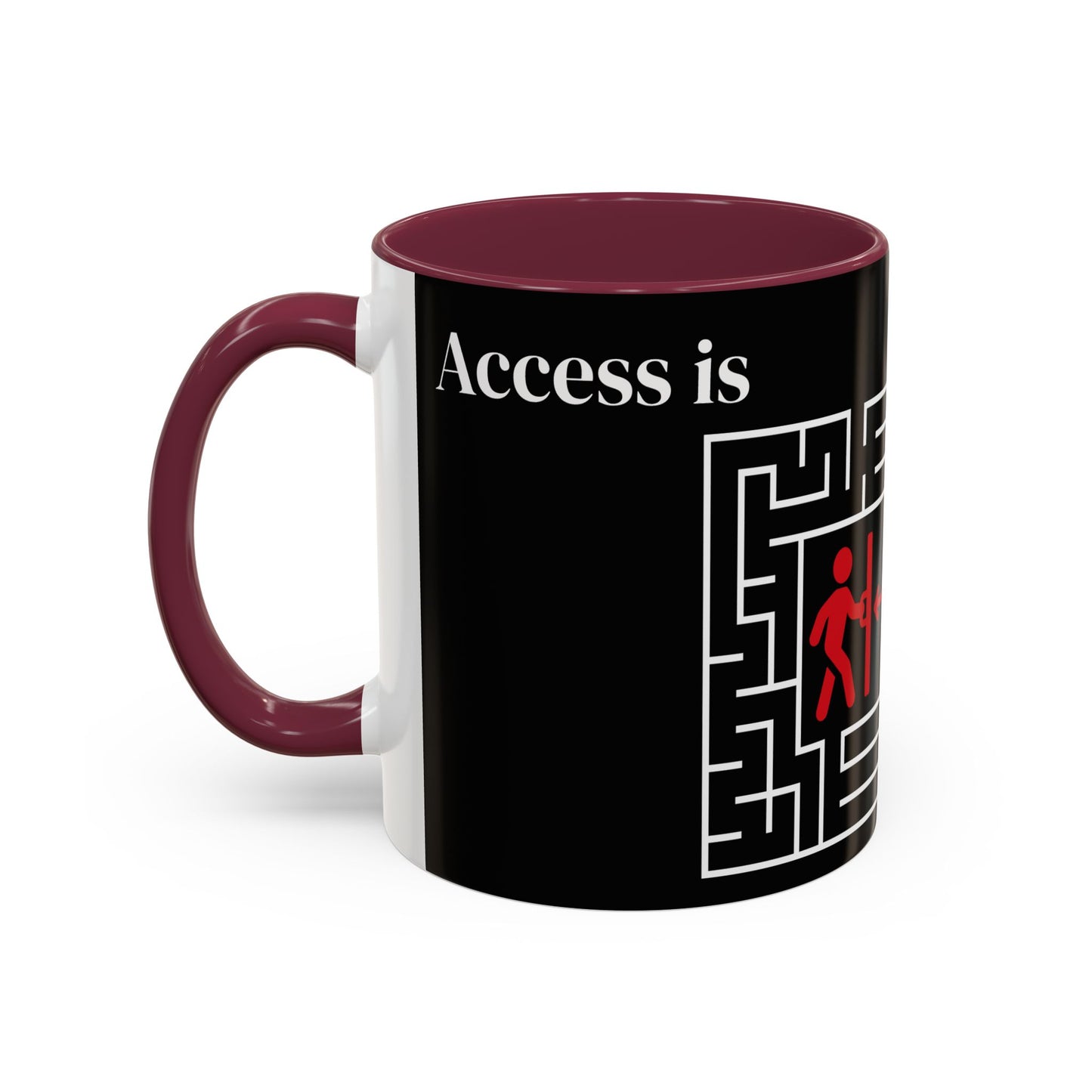 Strategy Maze Coffee Mug — 'The Strategy' Black Ceramic Mug (11oz/15oz)