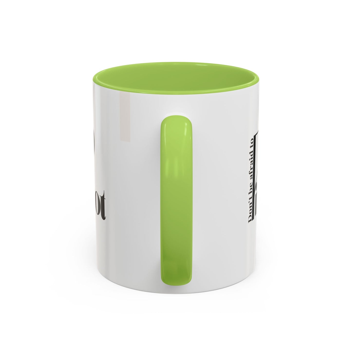 Don't Be Afraid to Pivot Accent Coffee Mug — Inspirational Office Gift (11/15 oz)
