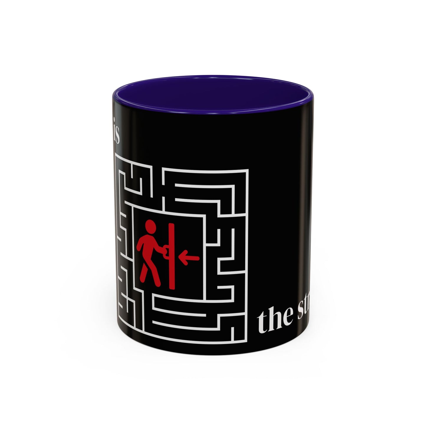 Strategy Maze Coffee Mug — 'The Strategy' Black Ceramic Mug (11oz/15oz)