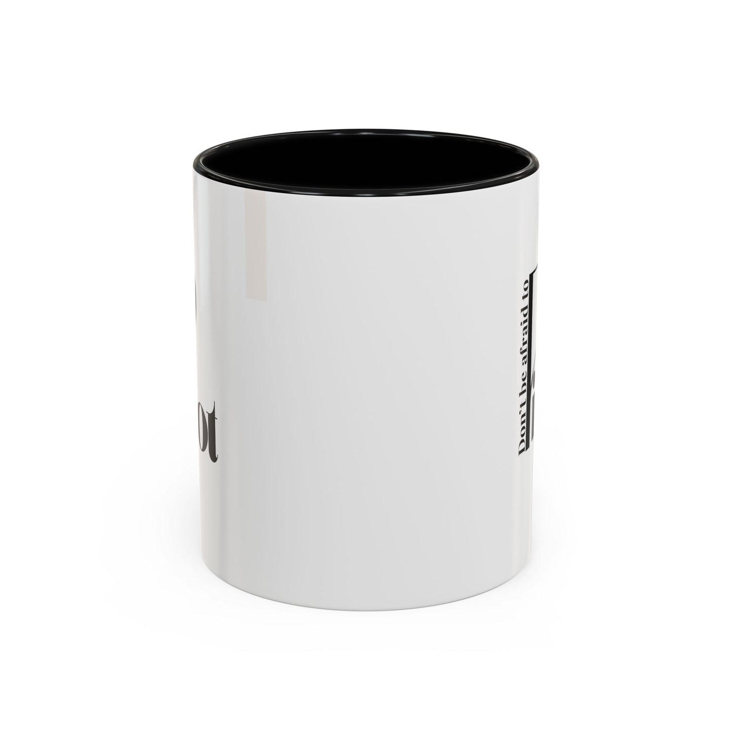 Don't Be Afraid to Pivot Accent Coffee Mug — Inspirational Office Gift (11/15 oz)